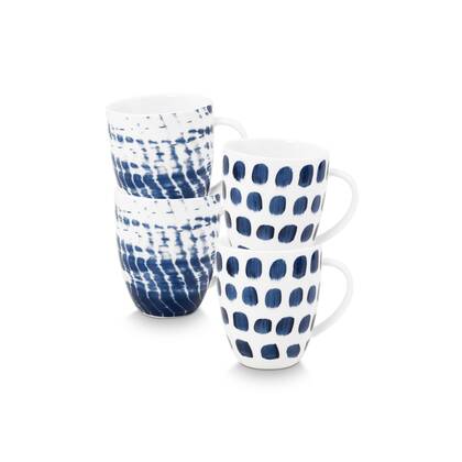 vtwonen Mok met oor - Mokken - Kopjes - Serviesset van 4 - 250ml