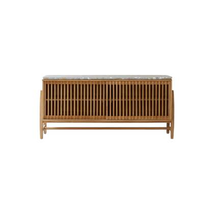 Tikamoon - Buffetkast Isaure van massief teakhout en premium terrazzo 160 cm