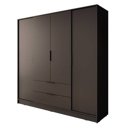 Meubella Kledingkast Kellan - Zwart - 206 cm