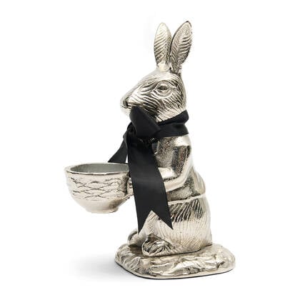 Riviera Maison Beeldje Zilver - Happy Easter Sculpture
