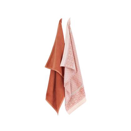 Sissy-Boy Lichtroze handdoek en theedoek