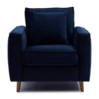 Riviera Maison - Kendall Armchair Midnight Navy - Middernacht marine