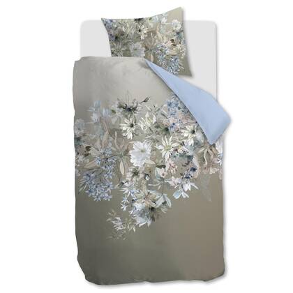 Kardol Saffron dekbedovertrek - 140x200|220 - Blauw Grijs