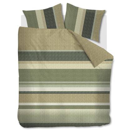 Beddinghouse Jorren dekbedovertrek - 200x200|220 - Olijfgroen