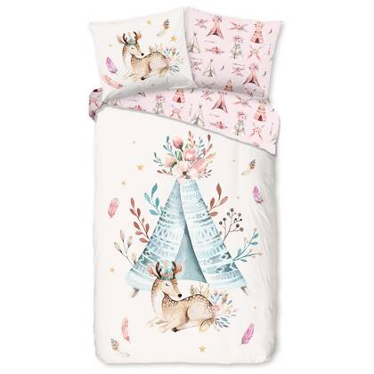 Kinder Dekbedovertrek Good Morning Katoen Boho - multi 140x200|220cm Multicolor