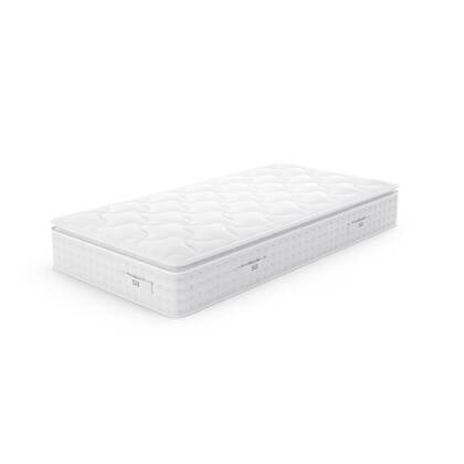 Pocketvering en traagschuim matras 90x200cm Wit