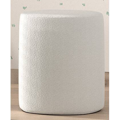 Vipack Moon Poef Bouclé - Wit