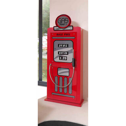 Vipack Autobed Gas Pump Kast - rood Wit