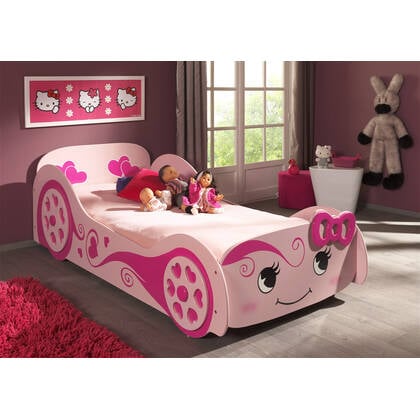 Vipack Autobed Love Car - Roze