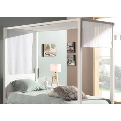 Vipack Pino Textielset voor Hemelbed 90x200cm - Wit