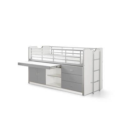 LUCEVI - Bonny 95 Halfhoogslaper 90x200cm - Zilver Grijs