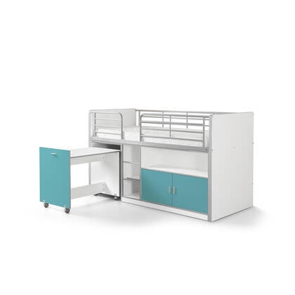 LUCEVI - Bonny 91 Halfhoogslaper 90x200cm - Turquoise Blauw