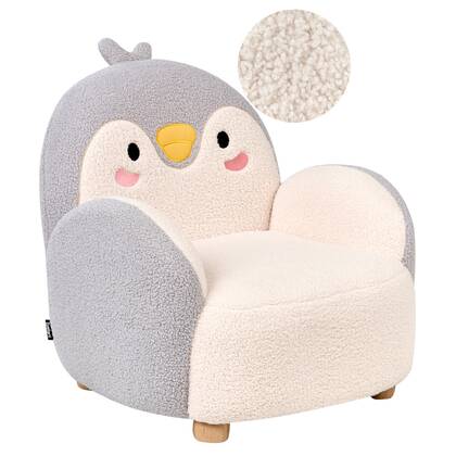 Beliani - FYN - Kinderfauteuil - Grijs - Bouclé