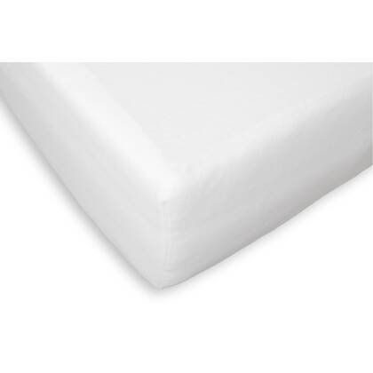 LINNICK Molton Hoeslaken Peuterbed Stretch - 70x140|150cm Wit