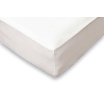 LINNICK Ledikant Baby Hoeslaken Jersey Stretch - ivoor 70x140|150cm Wit