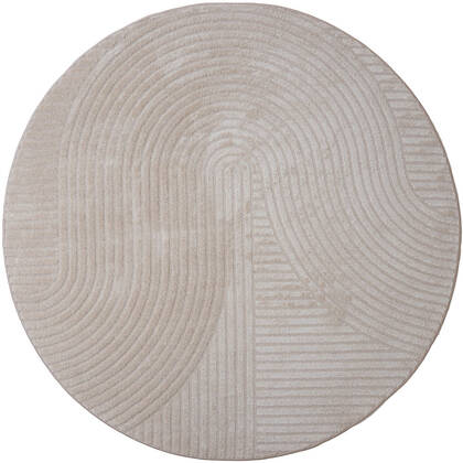 Veer Carpets - Vloerkleed Ella Beige Rond ø280 cm