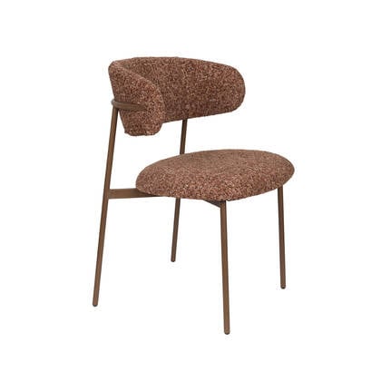 Giga Meubel - Eetkamerstoel Oranje - 57,5x57x78,5cm - Claes - Set van 2