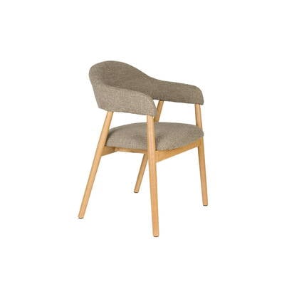 Giga Meubel - Eetkamerstoel Donker - 54x56x81cm - Indy - Set van 2 Bruin
