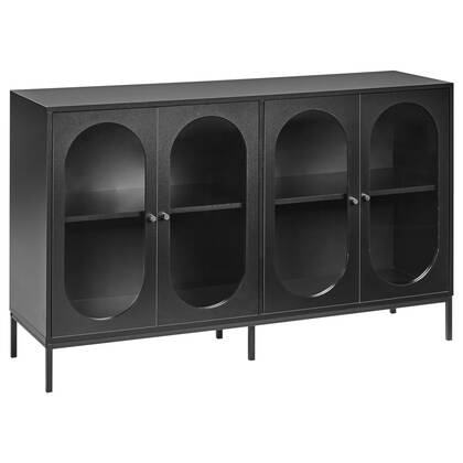 Beliani - LANGFORD - Dressoir - Zwart - Vezelplaat