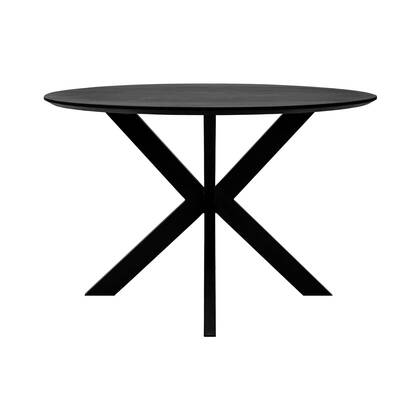 Kick eettafel Jake - 120cm - Zwart Bruin