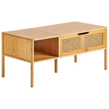 Beliani - SURREY - Salontafel - Natuurlijk - Bamboehout Beige