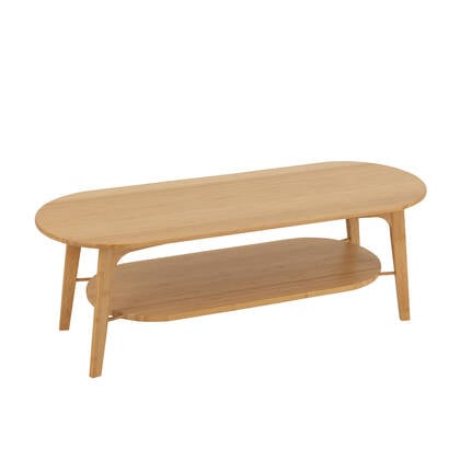 J-Line salontafel Vierkant - bamboe - naturel Beige