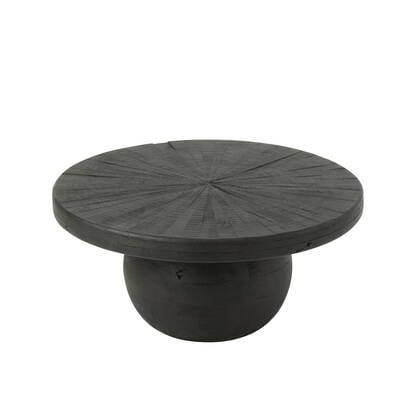J-Line bijzettafel Bol Shanil - hout - Zwart