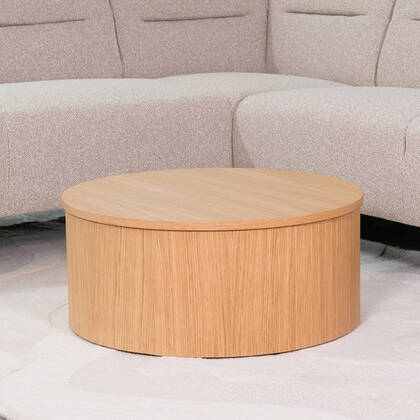 LABEL51 - Salontafel Oliva 70 cm - Naturel Eiken Bruin