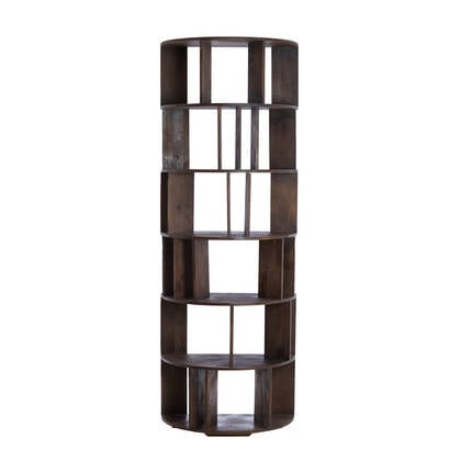 Light & Living - Wandkast LIMPYA - 76x37x212cm - Bruin