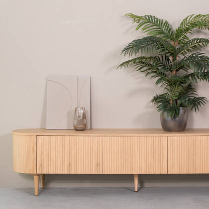 LABEL51 - Tv-Meubel Oliva 220 cm - Naturel Eiken Bruin