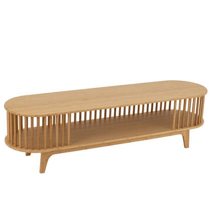 J-Line TV kast Live - bamboe - naturel Beige