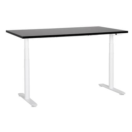 Beliani-DESTINAS-Elektrisch Verstelbaar bureau-Zwart|Wit-160 cm-MDF