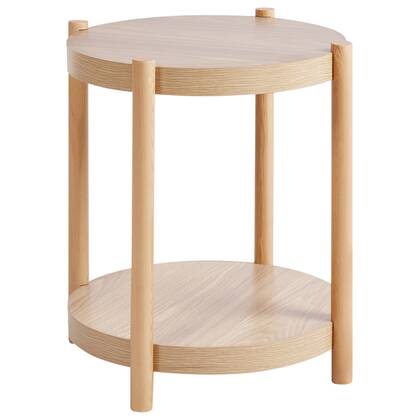 Beliani - CONNELL - Bijzettafel - Lichthout - MDF Bruin