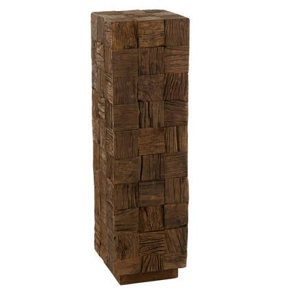 J-Line sokkel - hout - naturel - large Beige