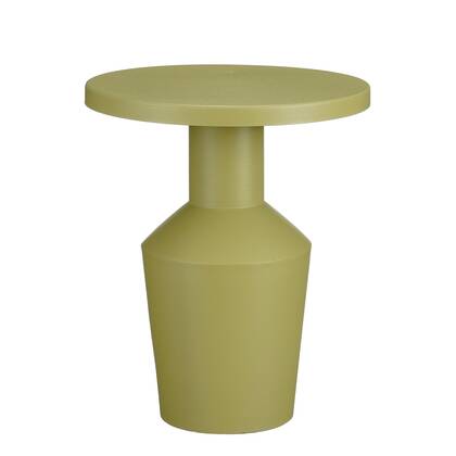 Mica Decorations Feroza Bijzettafel - H41 x Ø34 cm - Metaal - Groen