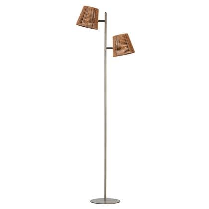 ETH Daan Vloerlamp 2xE27 Anodic brown Bruin