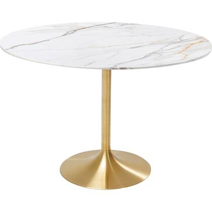 Eettafel Invitation keramiek wit en Kare Design Goud
