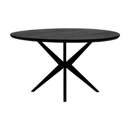 Kick eettafel Havard - 140cm - Zwart Bruin