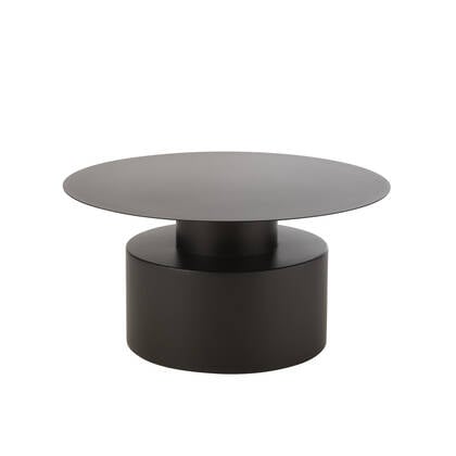 J-Line salontafel Rond - metaal - Zwart