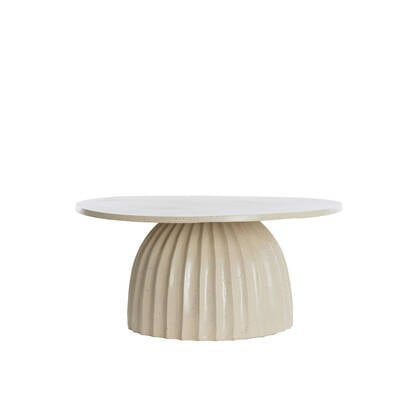 Light & Living - Bijzettafel VEGLIA - Ø70x33.5cm - Bruin