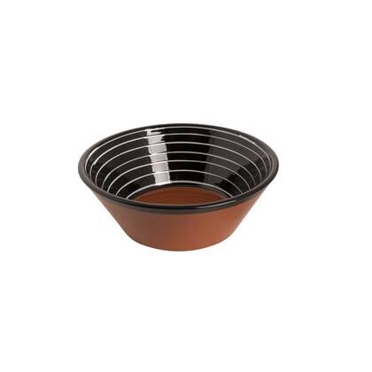Colori Del Sud Mezquita Circle Schaal 28 cm 2.8 l Zwart Wit