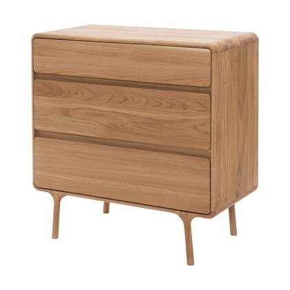 Gazzda Fawn Drawer Eikenhouten Ladekast - Naturel Bruin