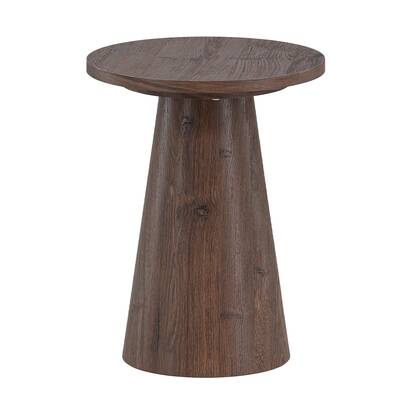 Nest living Lexi Houten Bijzettafel Donker - Ø 35 cm Bruin