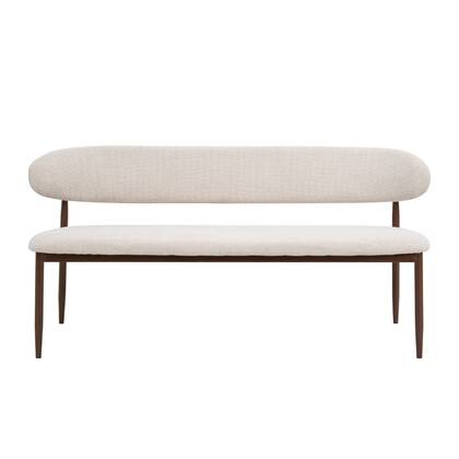 Giga Meubel - Eetkamerbank Beige - Zithoogte 47cm - Alexia