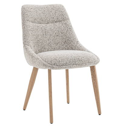 DÉJA Living - Eetkamerstoel Beige|Naturel - Zithoogte 47cm - Malou - Set van 2