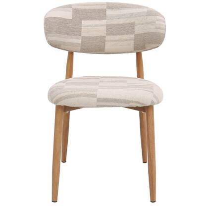 DÉJA Living - Eetkamerstoel Greige|Naturel - Skara - Set van 2 Beige
