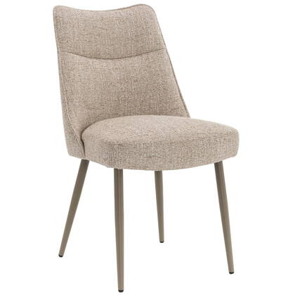 DÉJA Living - Eetkamerstoel Beige|Taupe - Zithoogte 47cm - Meau - Set van 2
