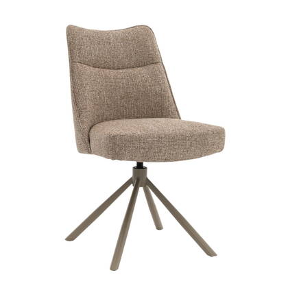 DÉJA Living - Eetkamerstoel Taupe|Taupe - Draaibaar - Meau - Set van 2