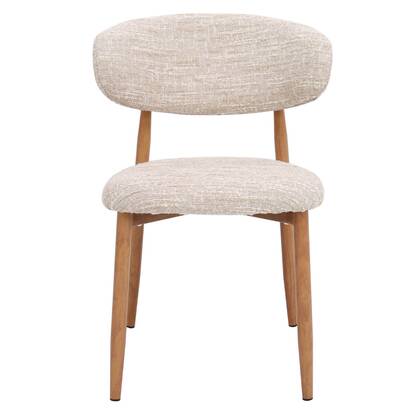 DÉJA Living - Eetkamerstoel Beige|Naturel - Skara - Set van 2