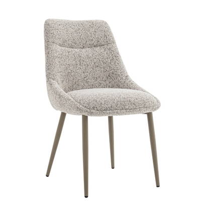 DÉJA Living - Eetkamerstoel Beige|Taupe - Zithoogte 47cm - Malou - Set van 2